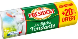 Auchan President la bûche de chèvre fondante président offre