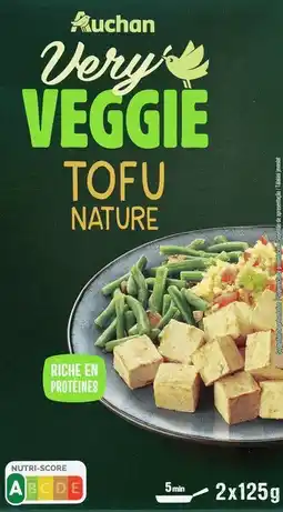 Auchan Auchan very veggie tofu nature auchan very veggie offre