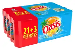 Auchan Oasis oasis tropical canettes offre
