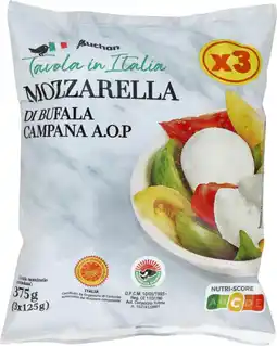 Auchan Auchan tavola in italia mozzarella aop tavola in italia auchan offre