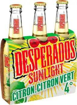 Auchan Desperados bière desperados sunlight citron & citron vert offre