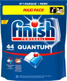 Auchan Finish capsules lave vaiselle tout en 1 citron finish offre