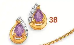 E.Leclerc Boucles améthyste et diamants offre