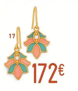 E.Leclerc Boucles laque et diamant 0,01 ct offre
