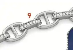 E.Leclerc Bracelet en argent rhodié et oxydes de zirconium offre