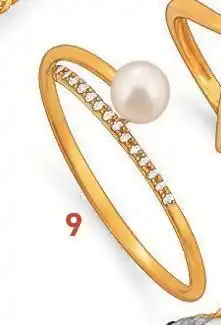 E.Leclerc Bague perle de culture et diamants offre