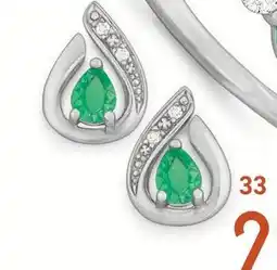 E.Leclerc Boucles émeraude et diamants offre