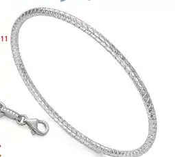 E.Leclerc Bracelet jonc en argent rhodié offre