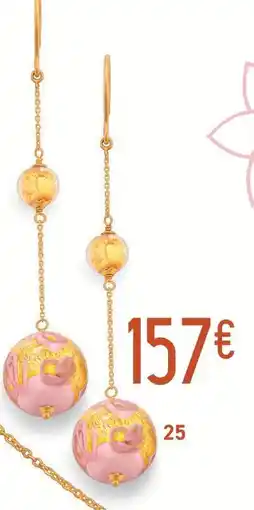 E.Leclerc Boucles verre de venise, or jaune 0,86 g offre
