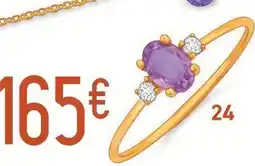 E.Leclerc Bague améthyste et oxydes de zirconium offre
