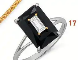 E.Leclerc Bague onyx et oxyde de zirconium offre