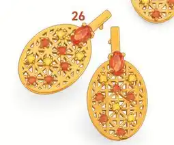 E.Leclerc Boucles en argent doré et oxydes de zirconium offre