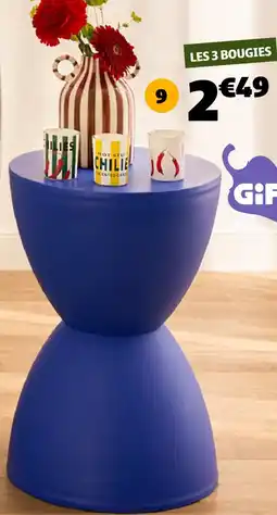 Gifi 3 bougies offre