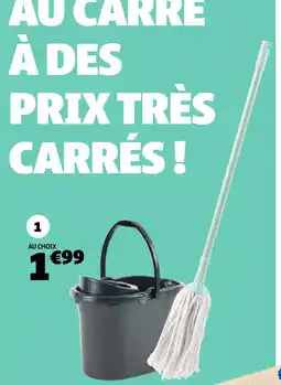 Gifi Seau essoreur 9 l et balai serpillère offre