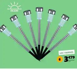 Gifi 7 bornes solaires offre