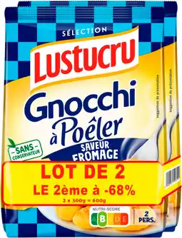 Auchan Supermarché Lustucru gnocchi à poêler au fromage lustucru offre