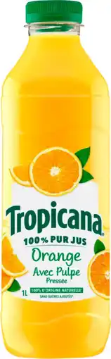 Auchan Supermarché Tropicana tropicana pur premium orange avec pulpe offre