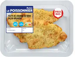 Auchan Supermarché Auchan 2 filets de limande façon meunière auchan le poissonnier offre