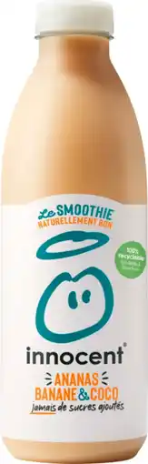 Auchan Supermarché Innocent le smoothie ananas banane et coco innocent offre