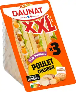 Auchan Supermarché Daunat sandwich xxl pain viennois daunat offre