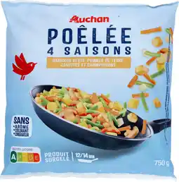 Auchan Supermarché Auchan poêlée de légumes surgelés 4 saisons auchan offre