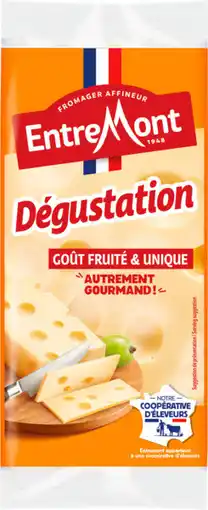 Auchan Supermarché Entremont dégustation goût fruité et unique entremont offre