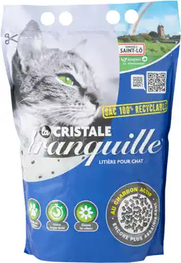 Auchan Supermarché Tranquille litière cristale charbons actif tranquille offre