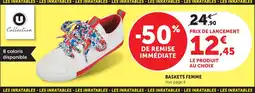 Super U U collection baskets femme offre