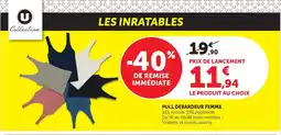 Super U U collection pull débardeur femme offre