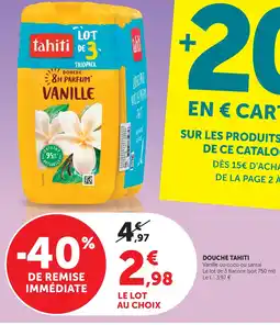 U Express Tahiti douche offre