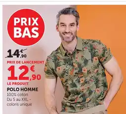 Super U Polo homme offre