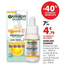 U Express Garnier skincare offre