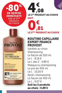 U Express Franck provost routine capillaire expert offre