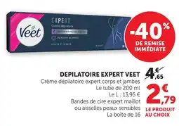 U Express Veet depilatoire expert offre