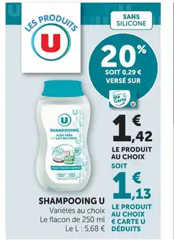U Express U shampooing offre