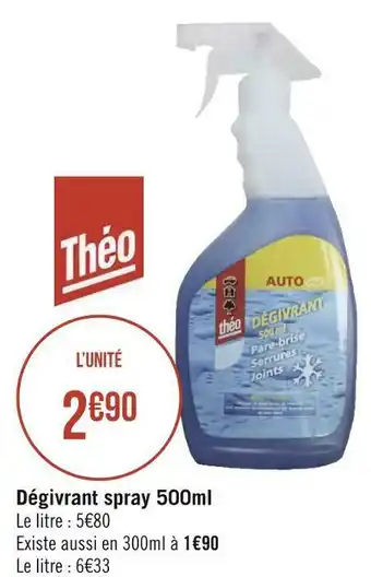 Théo dégivrant spray 500ml