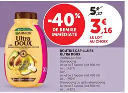 U Express Ultra doux routine capillaire offre
