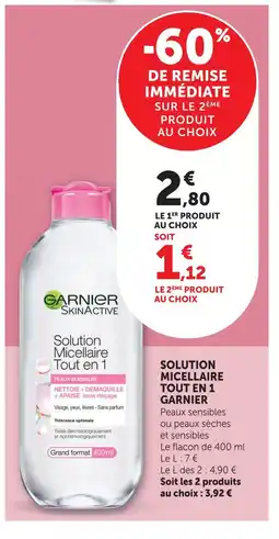 U Express Garnier solution micellaire tout en 1 offre