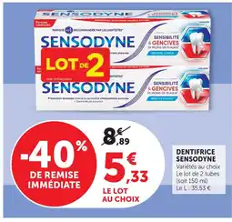 U Express Sensodyne dentifrice offre