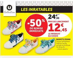 Super U U collection baskets femme offre