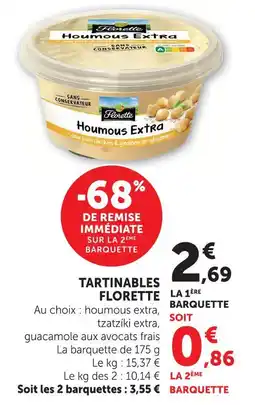 U Express Florette tartinables offre