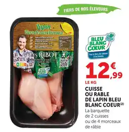 U Express Cuisse de lapin bleu blanc coeur offre