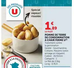 U Express U pomme de terre de consommation à chair ferme offre