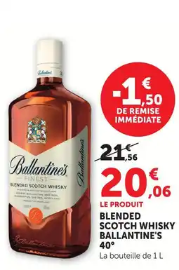 U Express Ballantine's blended scotch whisky 40° offre