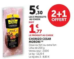 U Express Cesar moroni chorizo offre