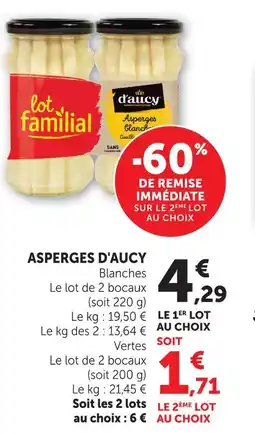 U Express D'aucy asperges offre