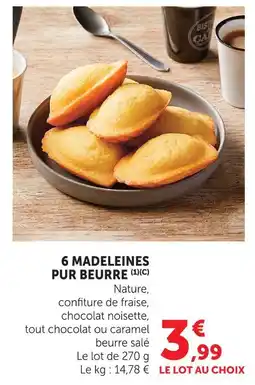 U Express 6 madeleines pur beurre offre