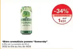 Monoprix Bière aromatisée pomme offre