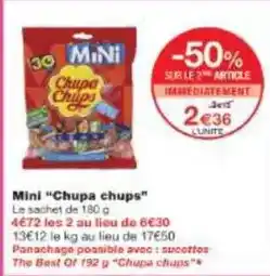 Monoprix Chupa chups - mini offre
