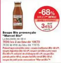 Monoprix Bic - soupe bio provencale offre